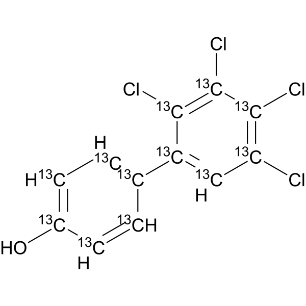 2′,3′,4′,5′-Tetrachloro-4-biphenylol-13C12